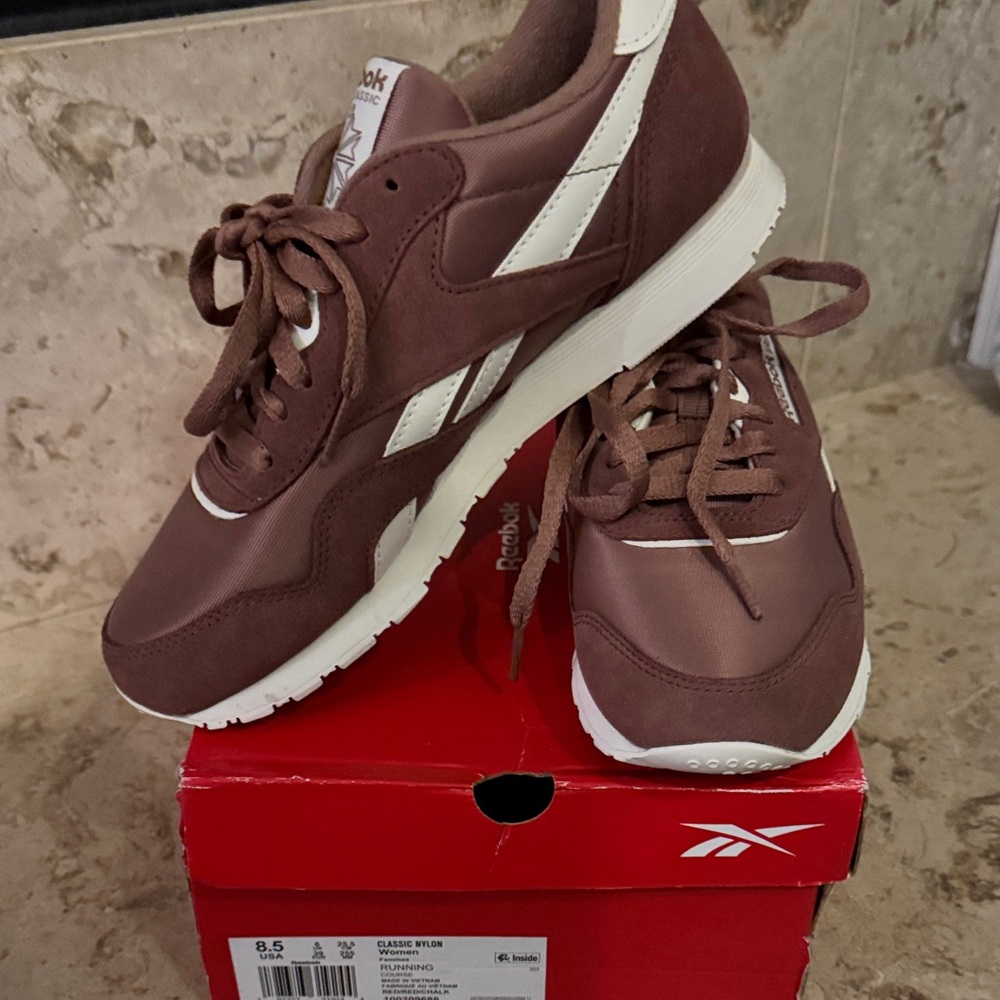 Reebok Women's Athletic Shoes in Brown and White
